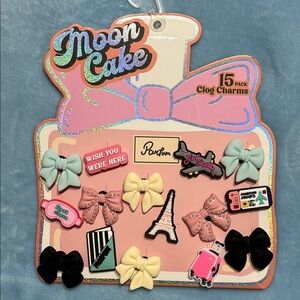 Moon Cake Crocs Clog Charms 15-Pack, NEW